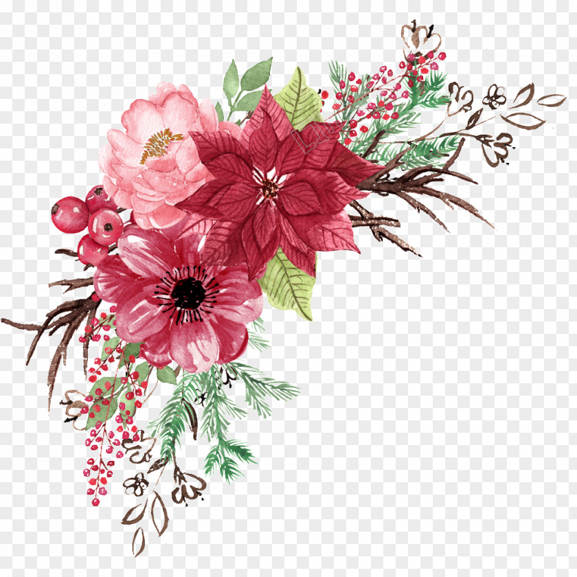 Flower Vector Graphics Watercolor Painting Image PNG