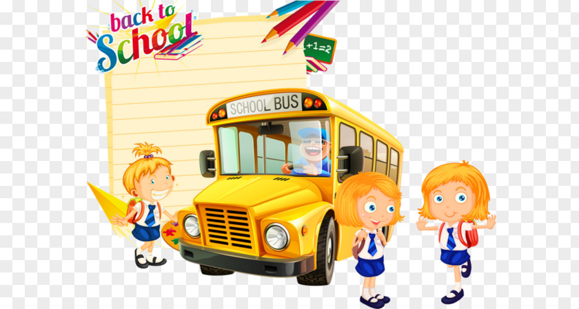 Image Back To School Bus Car PNG