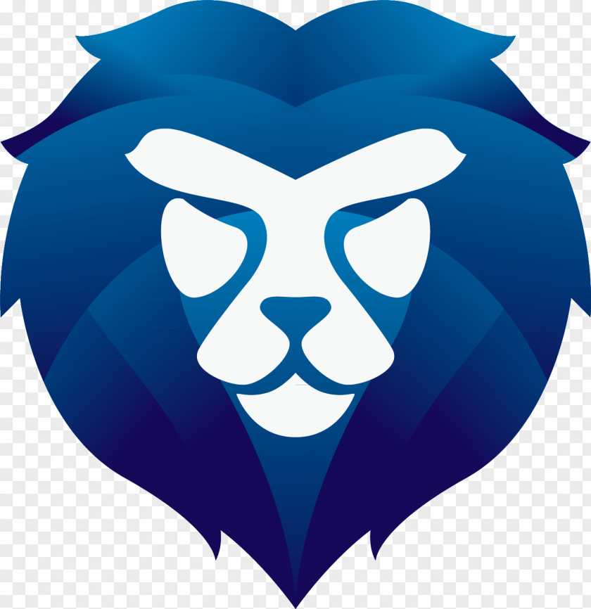 Lions Head Logo Digital Marketing Service PNG