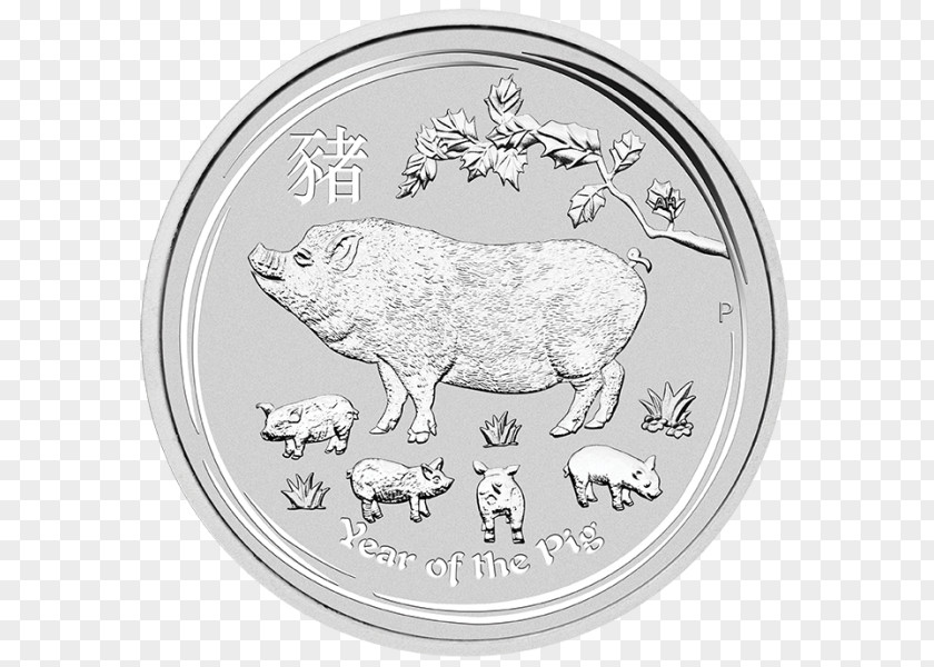 Silver Coin The Perth Mint Lunar Series Bullion Gold PNG
