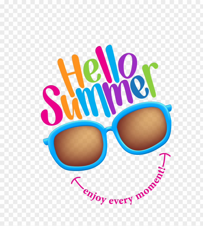 Vector Color Glasses Decorated Summer Time Royalty-free Illustration PNG