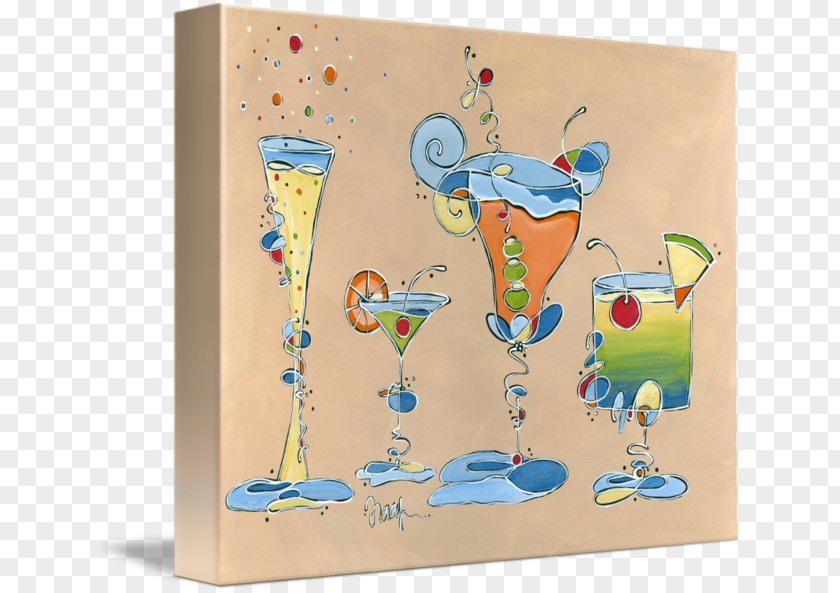 Cocktail Painting Art Imagekind Poster Wine Glass Printing PNG