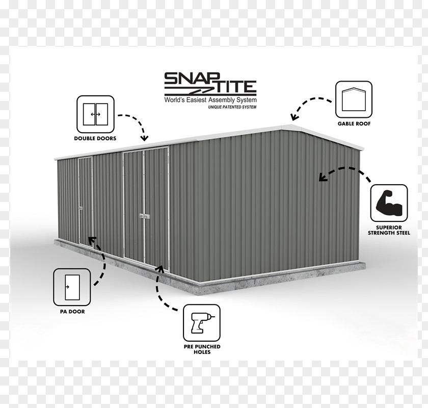 Garden Shed Workshop Warehouse Structure PNG