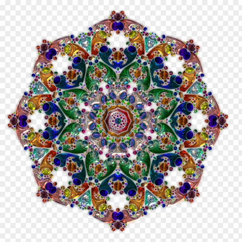 Mandala Flowers Drawing PNG