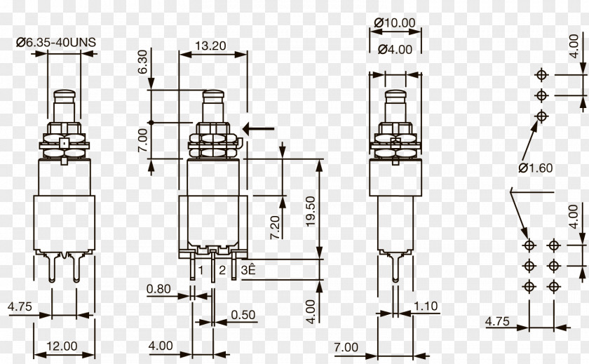 Push Button Switch Push-button Electrical Switches Floor Plan Engineering PNG