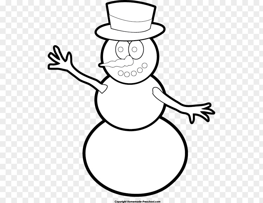 Frosty The Snowman Line Art Clip PNG