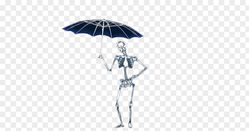 Hold Black Umbrella Skeleton Download Icon PNG