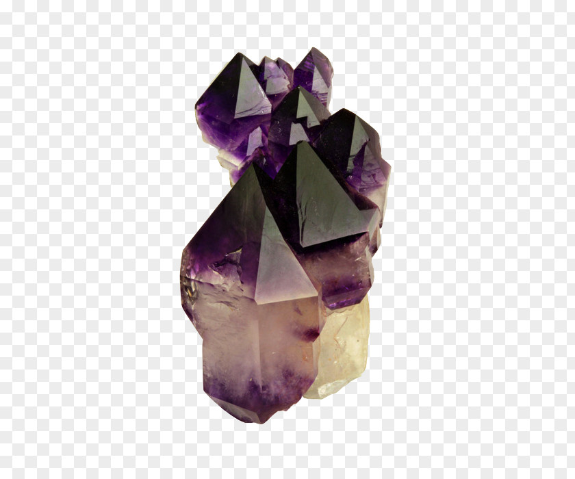 Rock Amethyst Crystal Cluster Mineral Quartz PNG