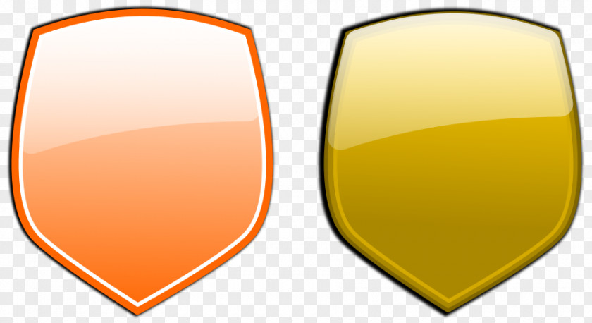 Shield Cliparts Yellow Font PNG