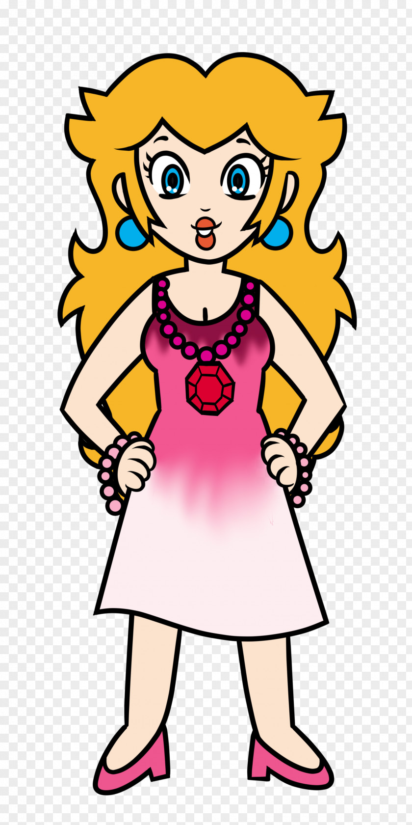 Princess Peach Daisy Art PNG