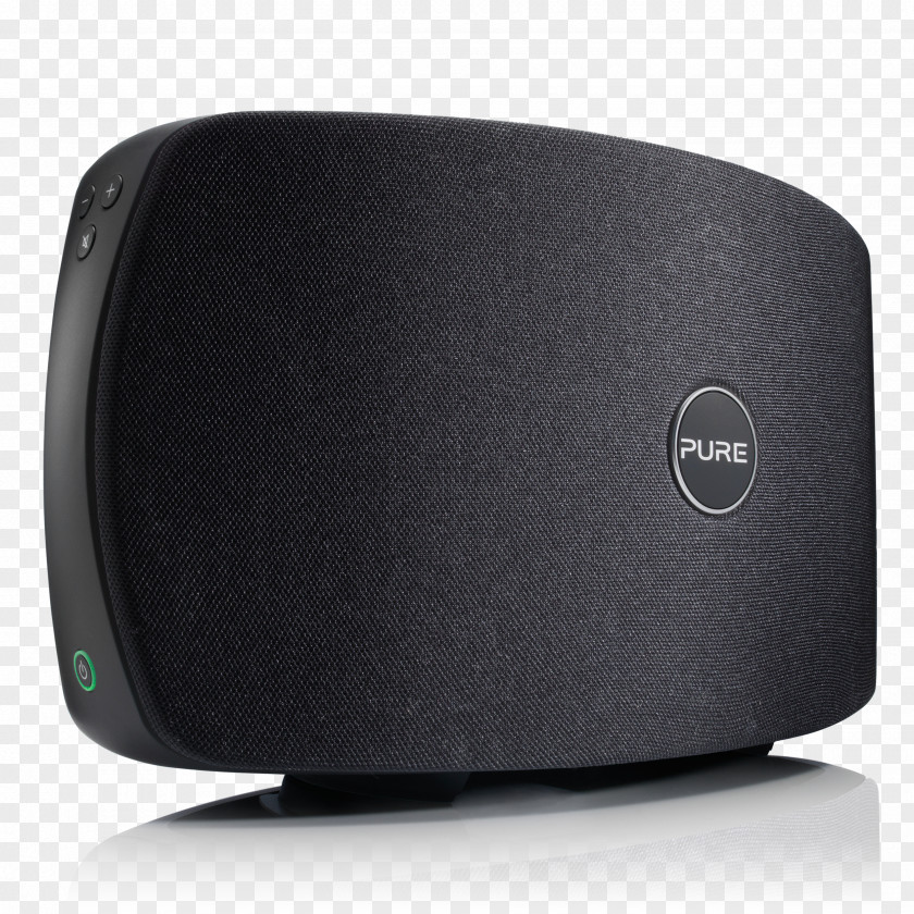 Pure Black Loudspeaker Multiroom Wireless Speaker Graphite Multimedia PNG