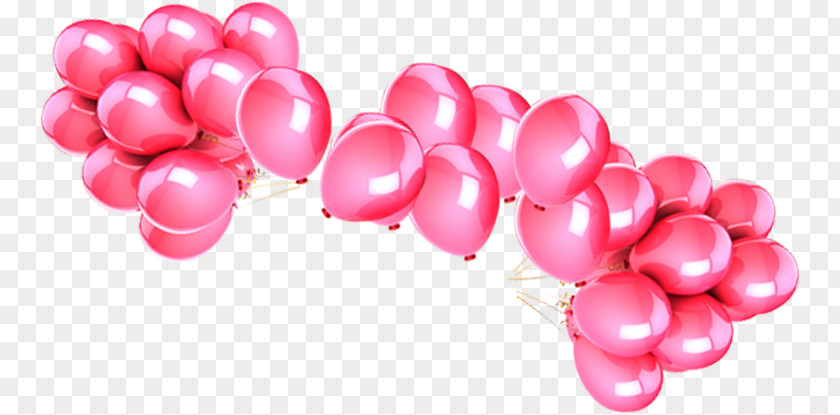 Bouquet Of Balloons Balloon Pink Image Red PNG