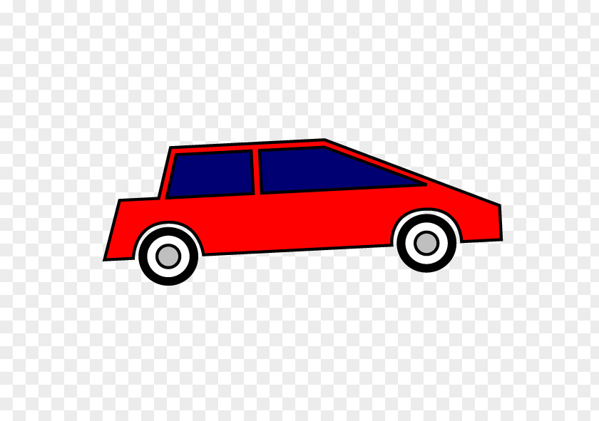 Car Compact Red Cartoon PNG