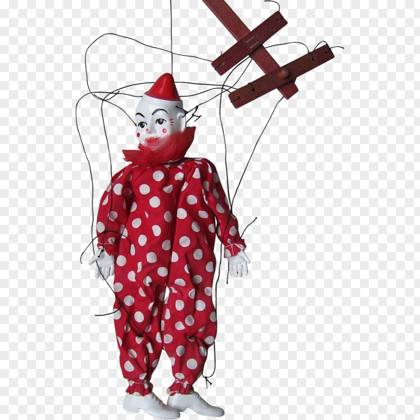 Doll Puppet Marionette Clown 1960s PNG