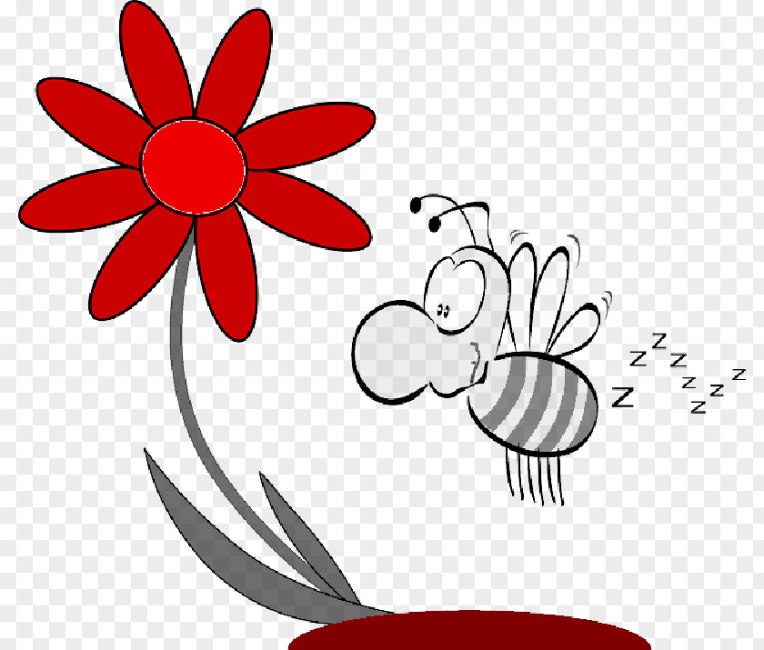 Flower Bee Clip Art Vector Graphics Image PNG