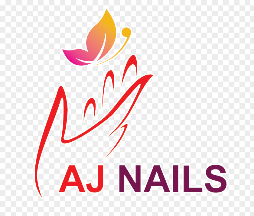 Nail AJ Nails Logo Graphic Design Beauty Parlour PNG