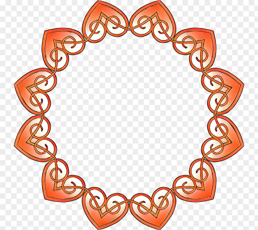 Ornament Heart Orange PNG