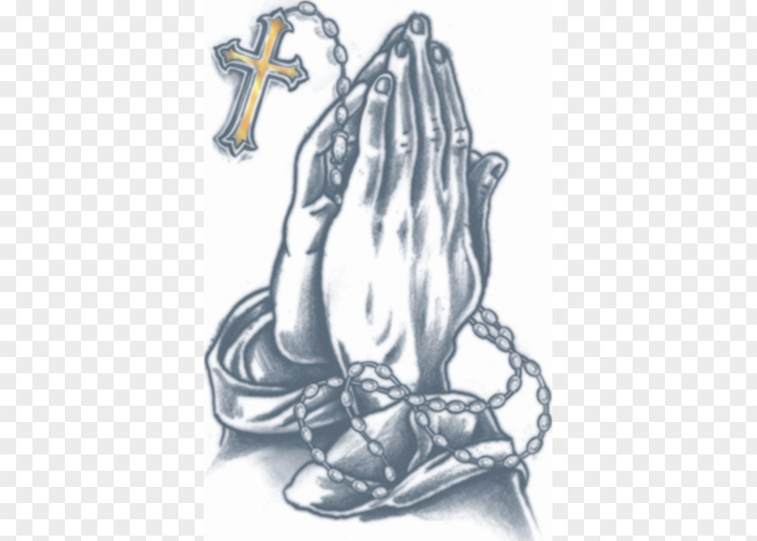 Praying Hand Hands Abziehtattoo Prison Tattooing Body Art PNG