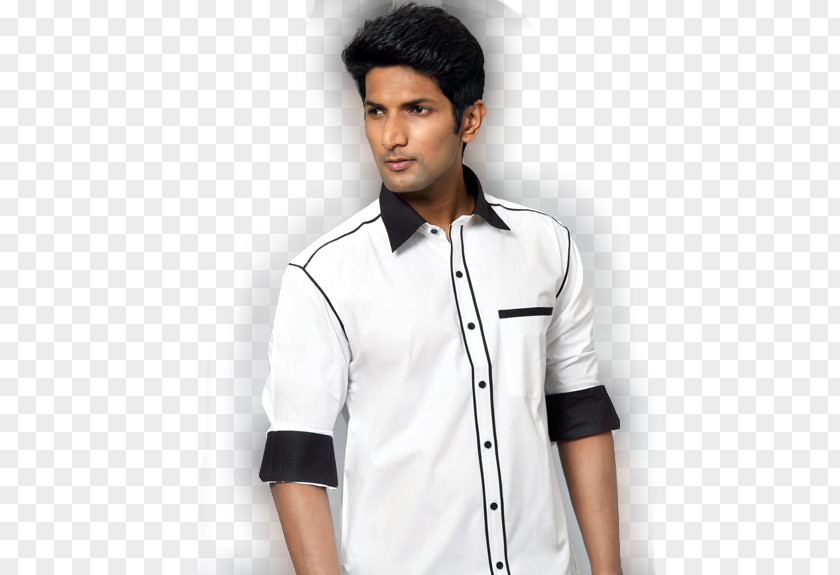 Black Bollywood Salwar Kameez T-shirt Tops Clothing Collar PNG