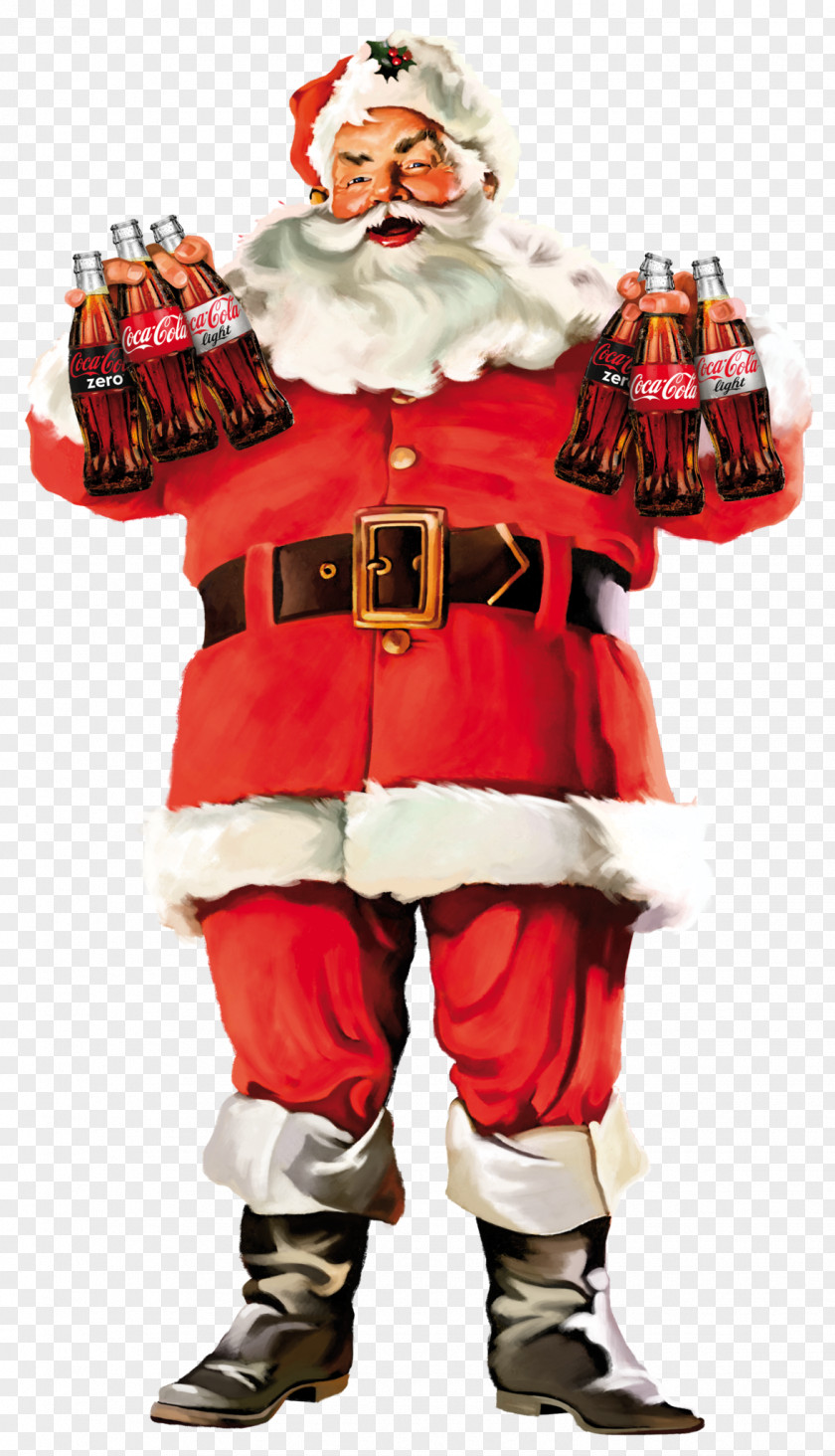 Coca Cola Vintage Santa Claus Coca-Cola Fizzy Drinks Christmas PNG