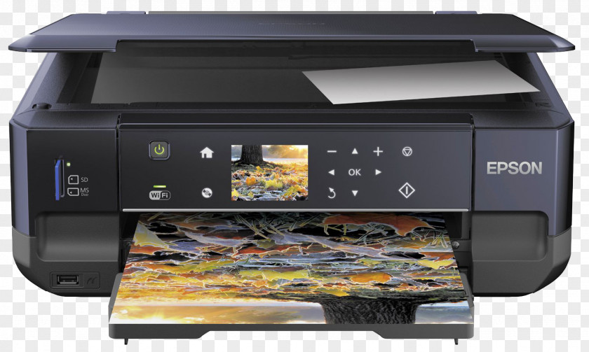 Printer Multi-function Inkjet Printing Epson Image Scanner PNG