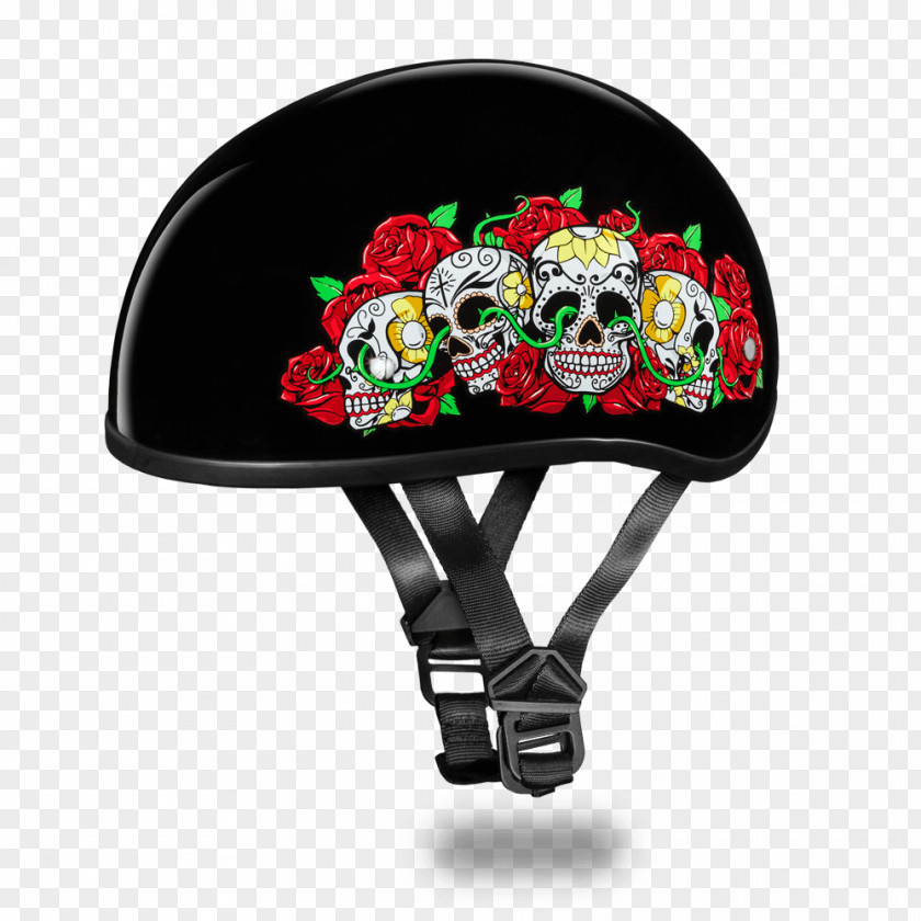 Sugar Skulls Motorcycle Helmets Cap Harley-Davidson PNG