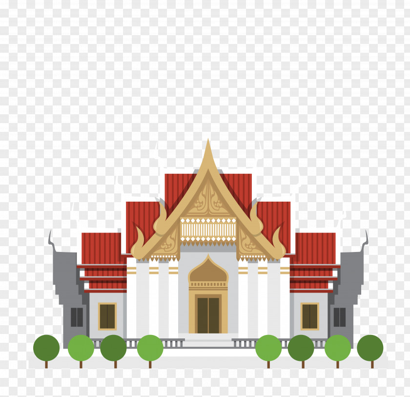 Thailand Tourist Attractions Building Royalty-free Stock Photography Illustration PNG