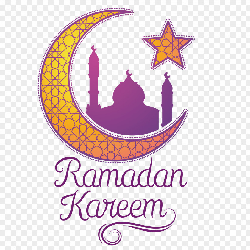 Vector Moon Stars Ramadan Islam PNG