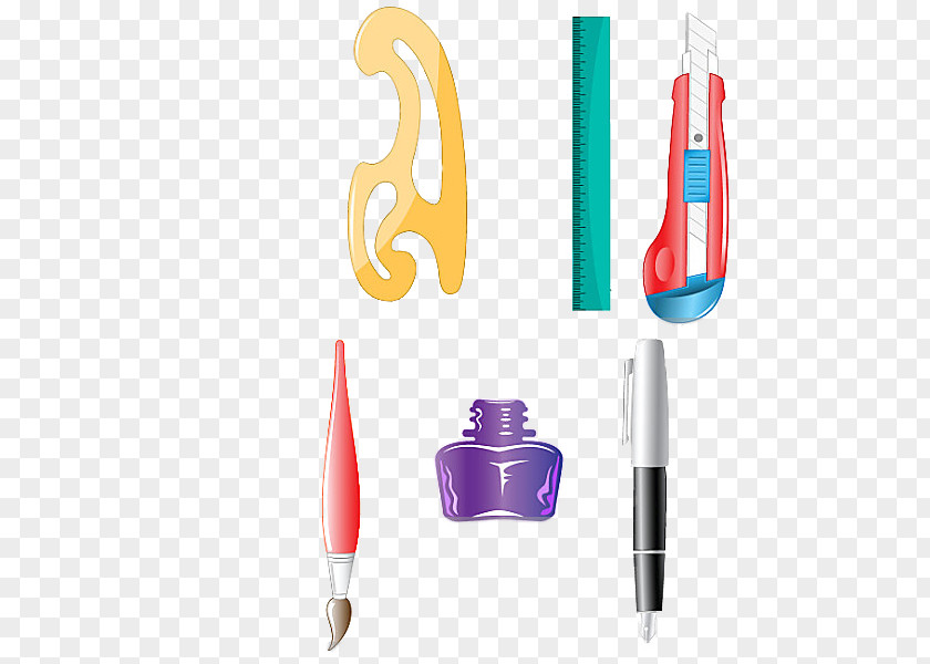 Cartoon Drawing Tools Pen PNG