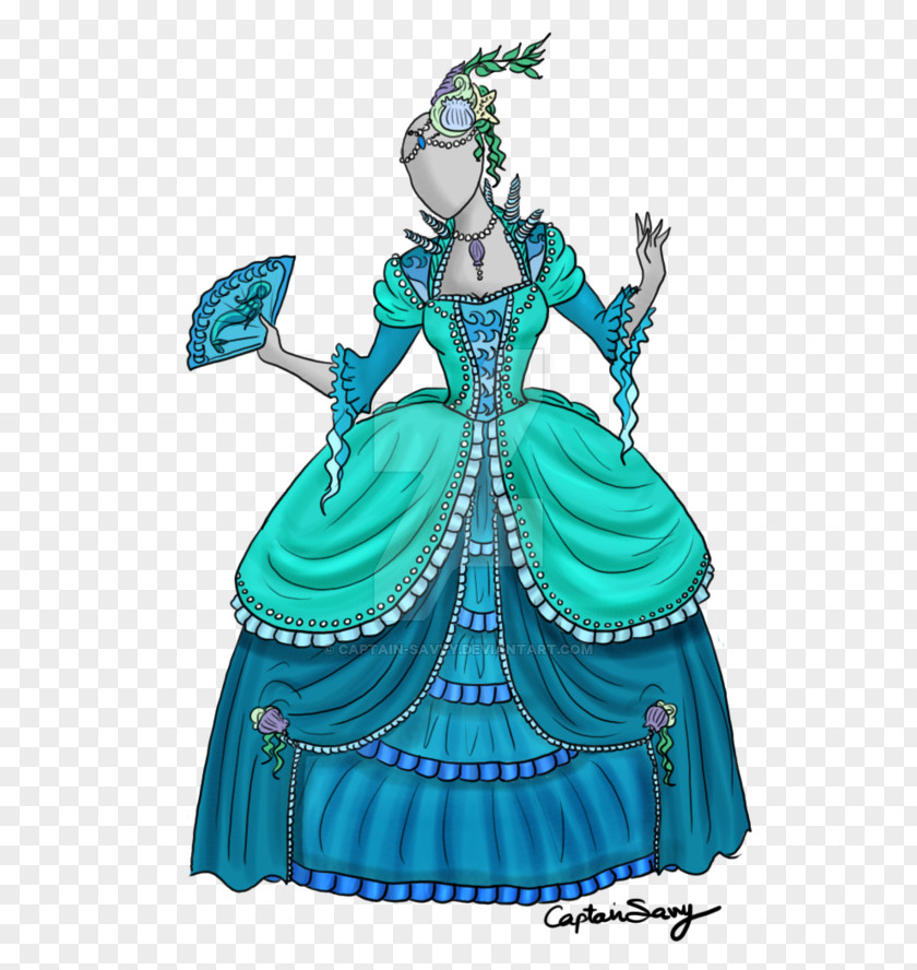 Dress Rococo En Miniature Clothing Costume Design PNG