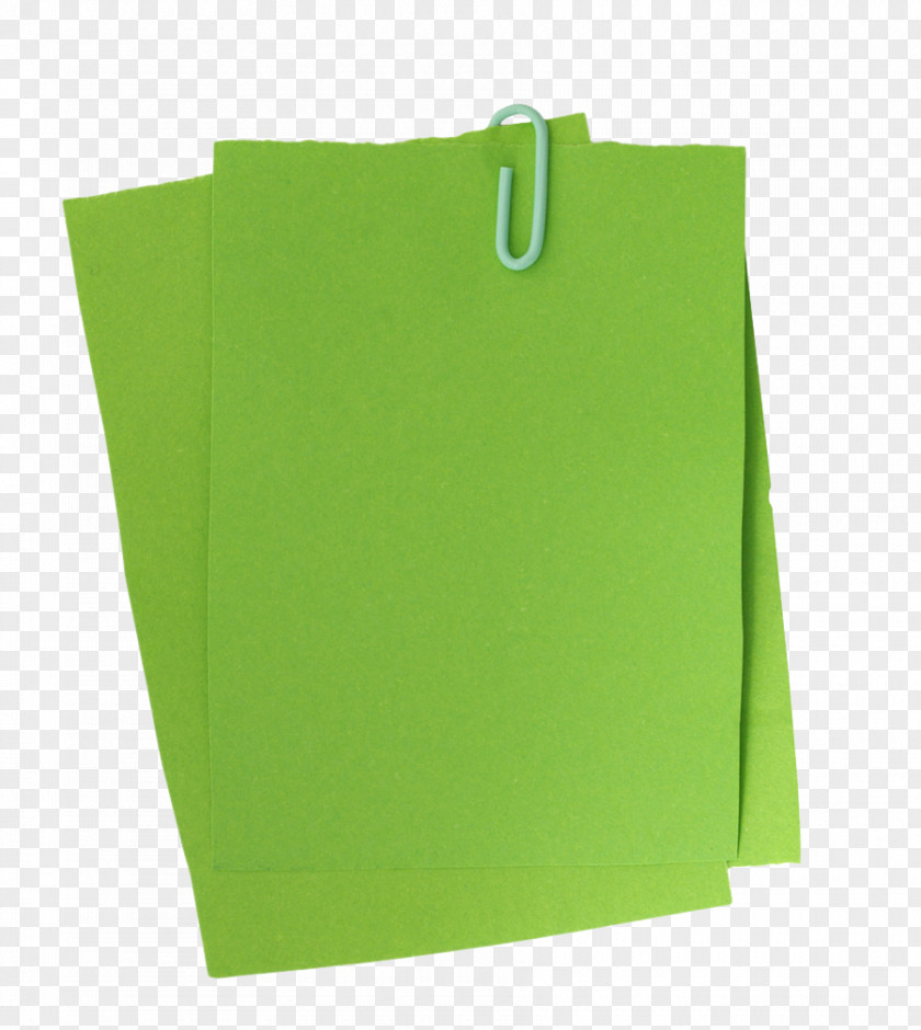 Green Paper Notes Clip Post-it Note Sticker PNG