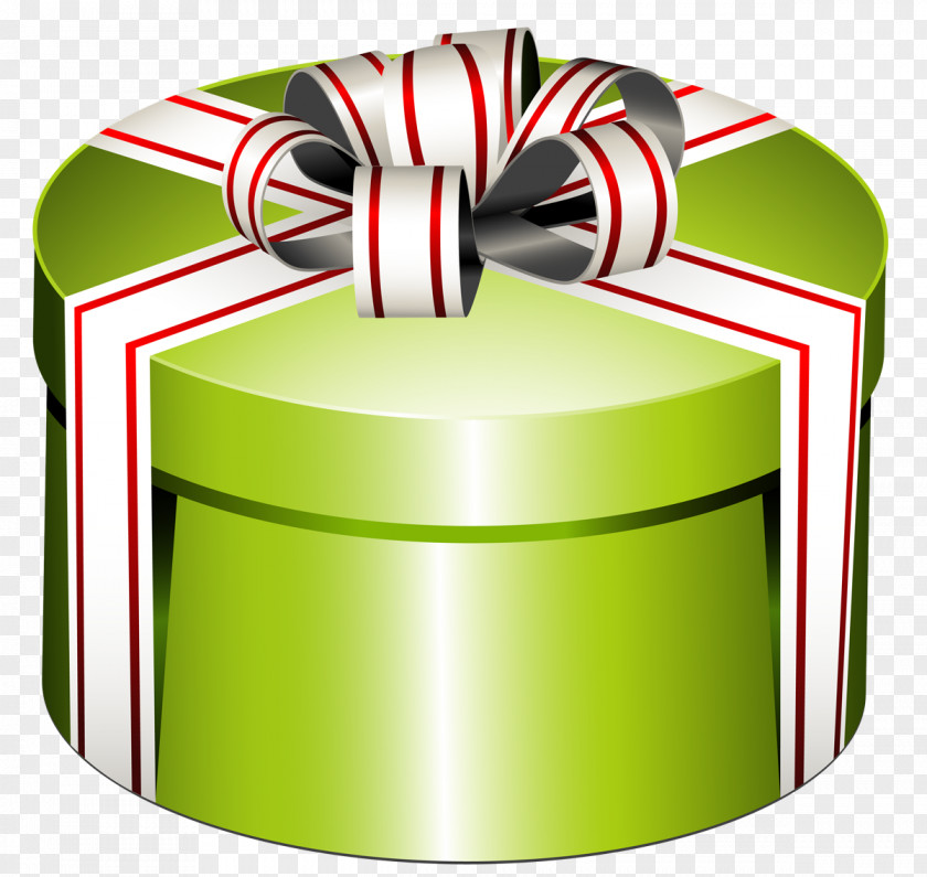 Green Round Present Box With Bow Clipart Gift Stock Photography Clip Art PNG