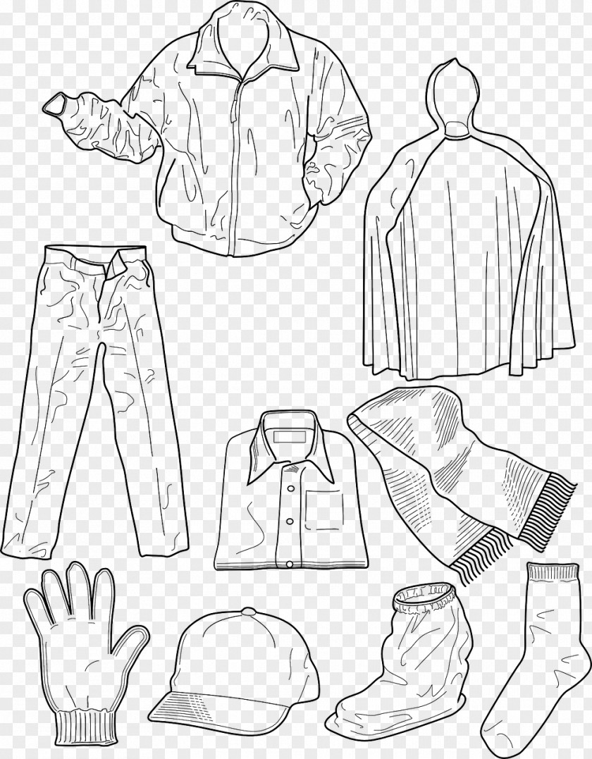 KIDS CLOTHES T-shirt Winter Clothing Coloring Book Children's PNG