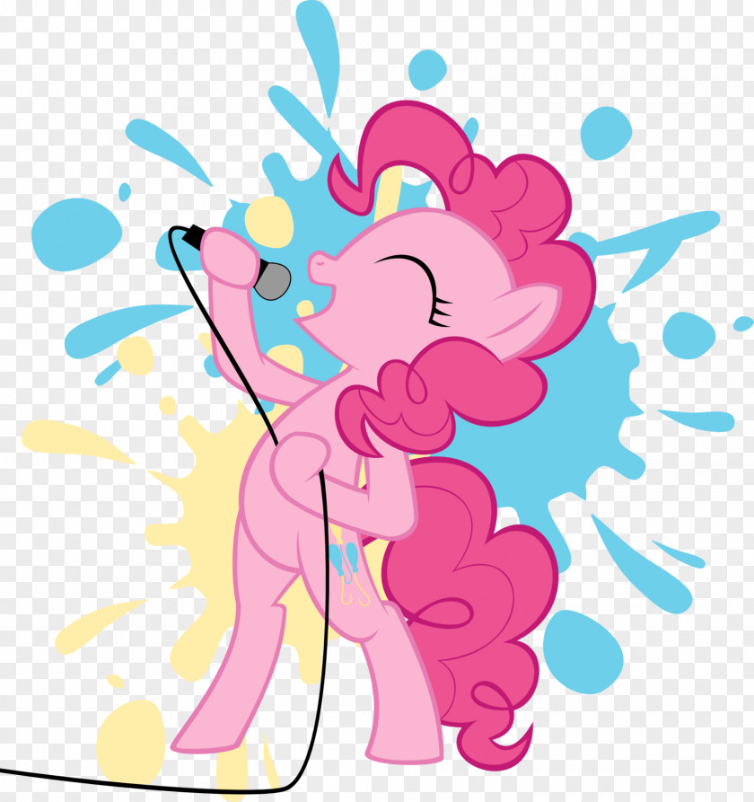Pony Clipart Pinkie Pie Microphone Clip Art PNG