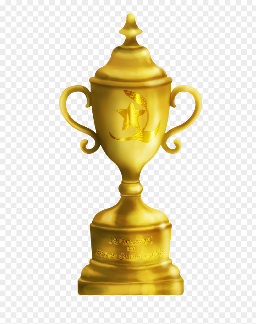 Trophy Urn 01504 Brass Vase PNG