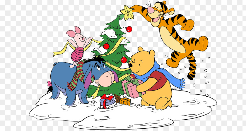 Winnie The Pooh Christmas Winnie-the-Pooh Clip Art Day Illustration Eeyore PNG