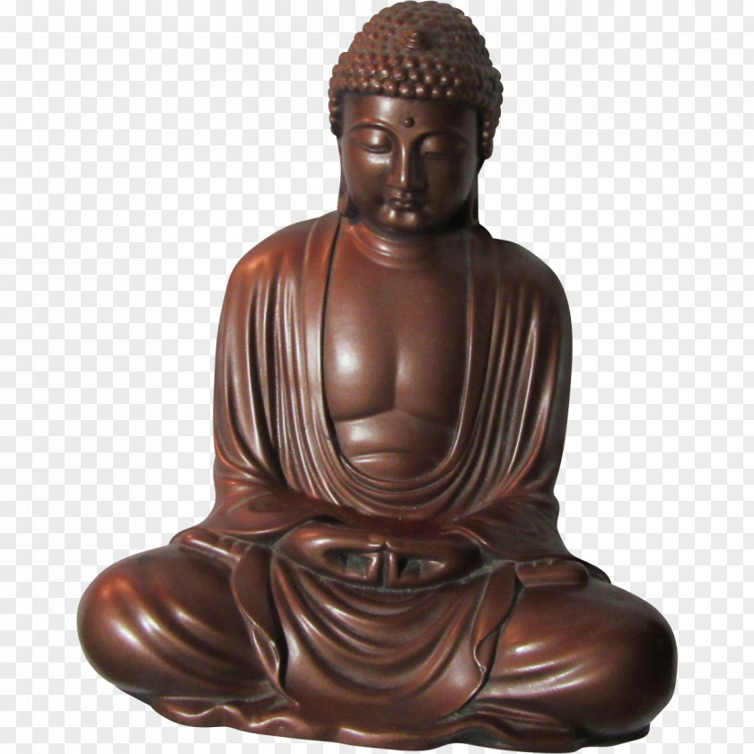 Buddha Bronze Sculpture Statue Figurine PNG