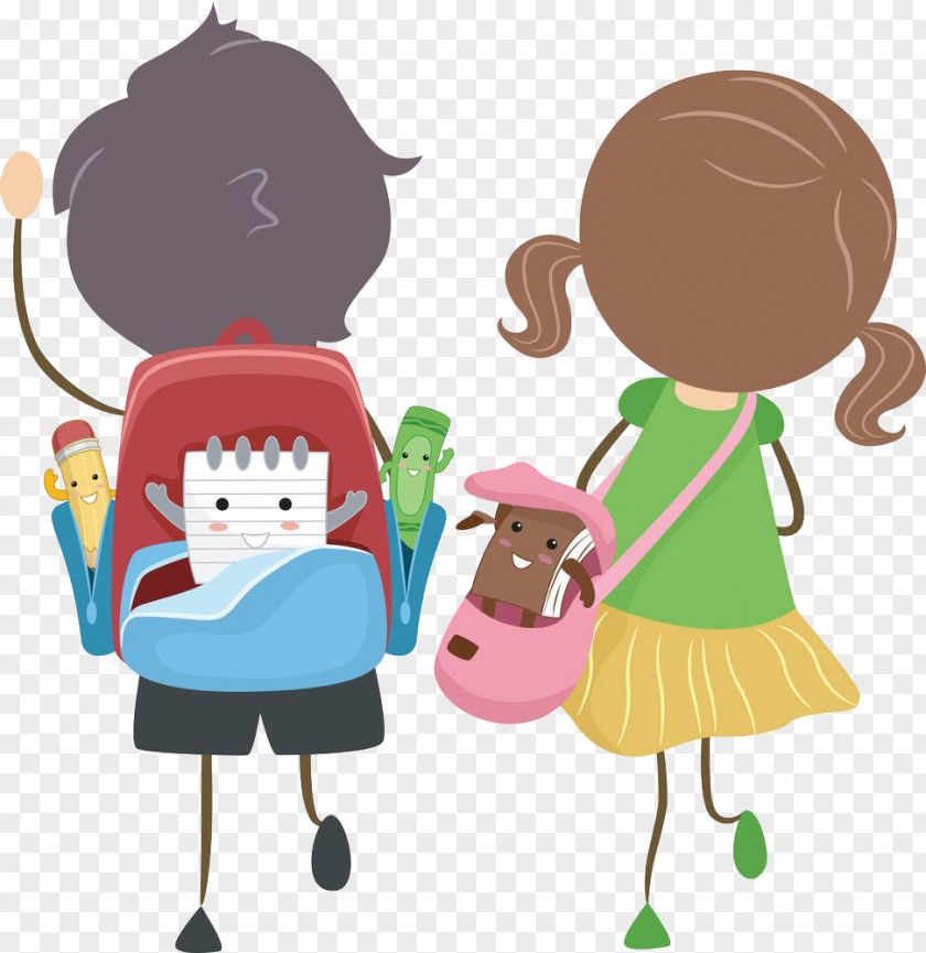 Creative Cartoon Characters Backpacks School Bag Royalty-free Illustration PNG