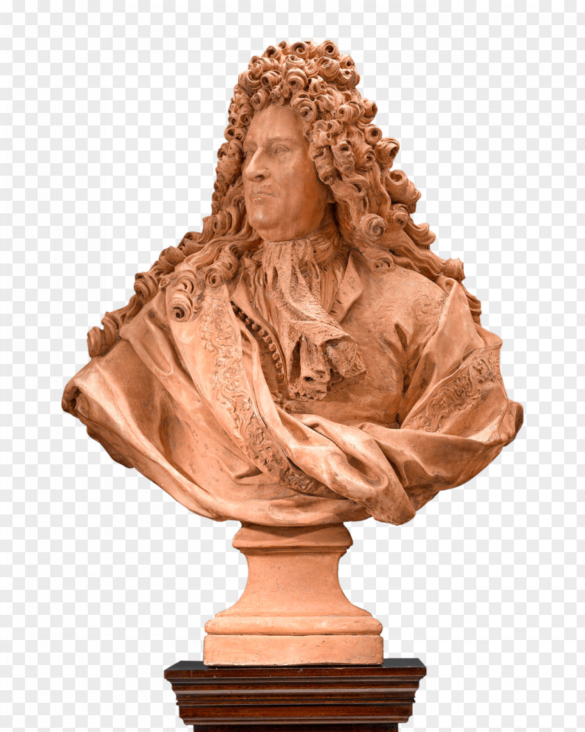 Villacerf Bust Sculpture Terracotta Rue Edouard Colbert PNG