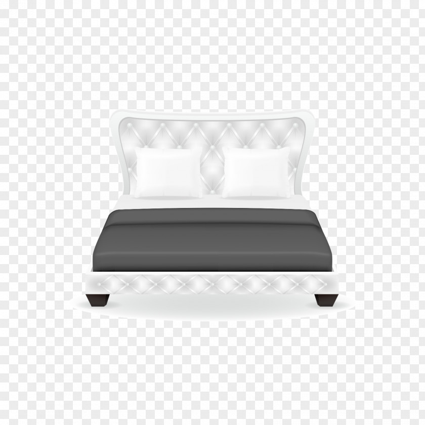 Black And White Bed Adobe Illustrator Icon PNG