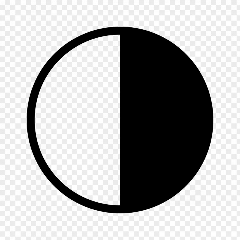 Circle Semicircle Black And White Clip Art PNG