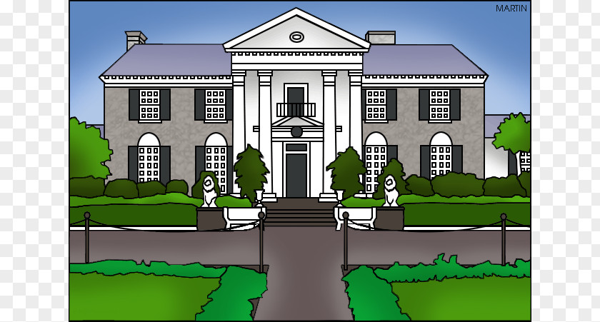 Graceland Cliparts Mansion Manor House Clip Art PNG