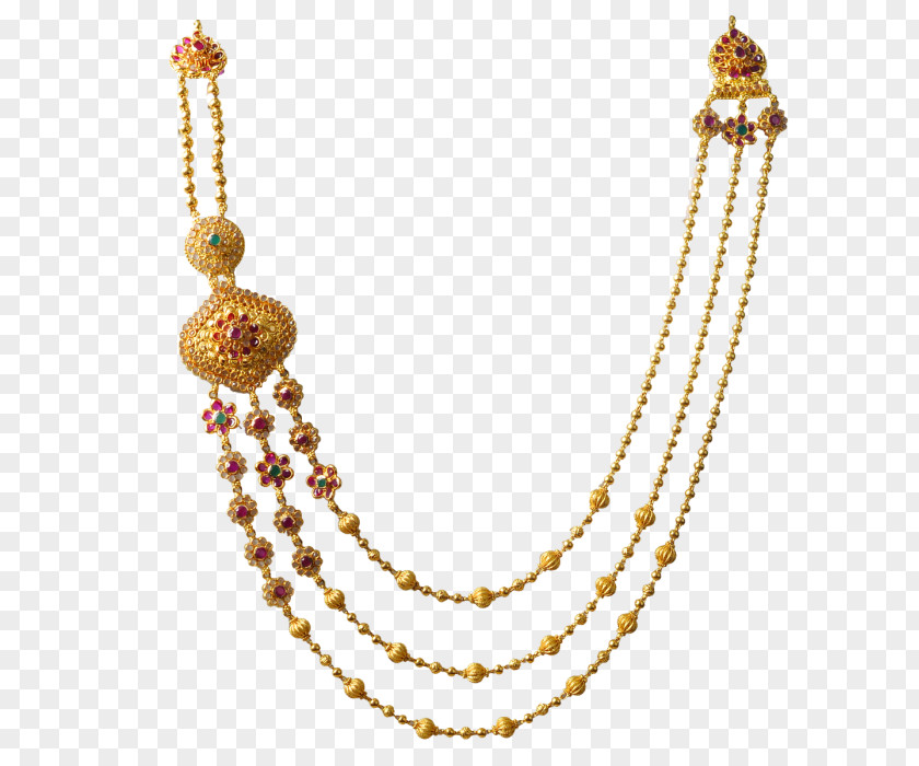 Necklace Jewellery Gold Pearl Bead PNG