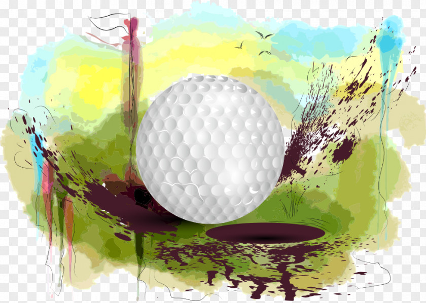 Tennis Vector Watercolor Golf Course Ball Club PNG