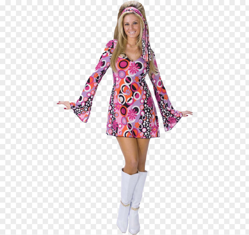 Woman Costume 1970s 1960s Disco Clothing PNG