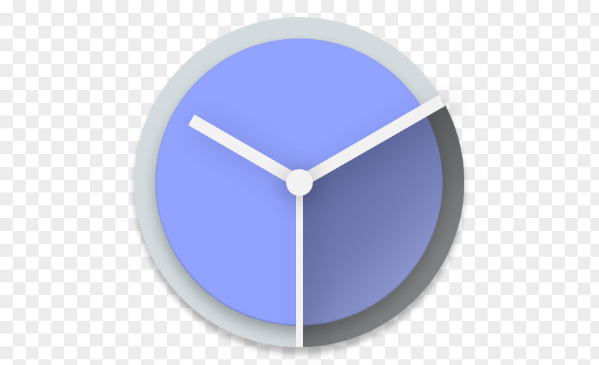 Clock Electric Blue PNG