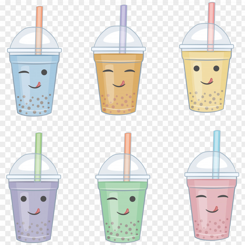 Cute Little Tea Bubble Milk Green PNG