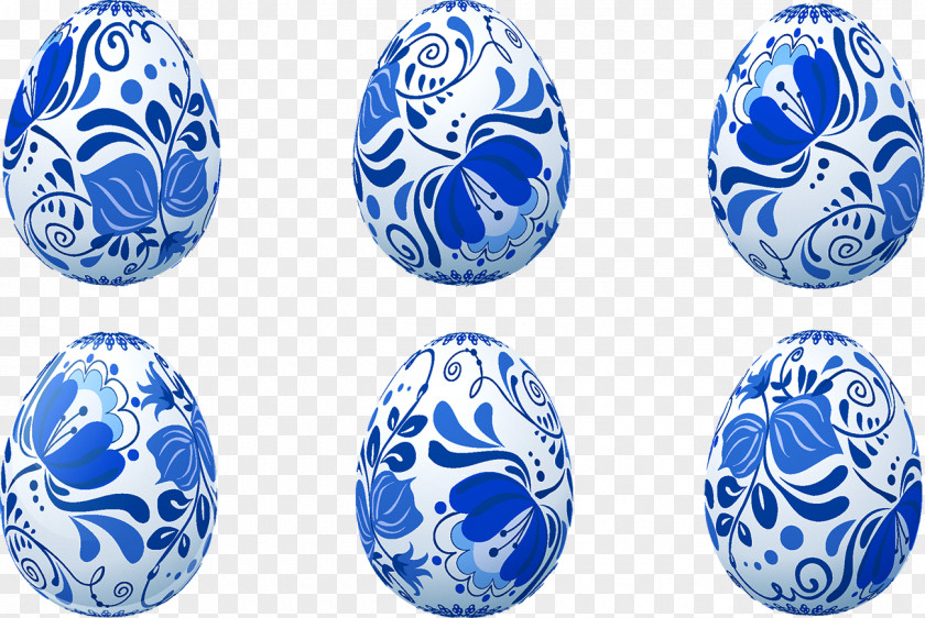 Easter Eggs Jingdezhen Blue And White Pottery Clip Art PNG