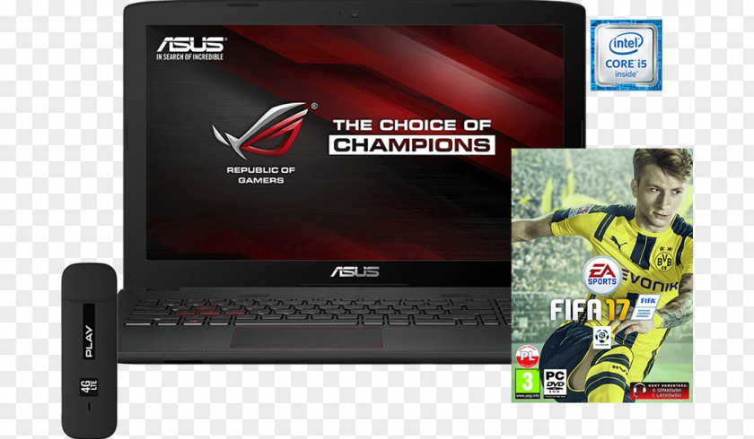 Laptop ASUS ROG GL552 华硕 Computer PNG