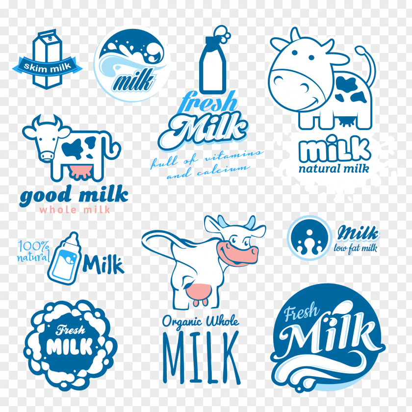Milk Logo Design PNG
